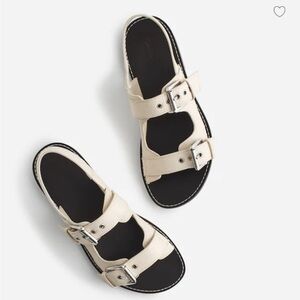 Madewell The Maude Double Strap Slingback Sandal ivory